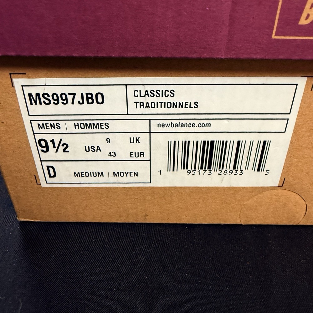 New Balance Bodega x 997S Better Days Men's Sneakers Size 9.5 Beige Red Purple - Picture 14 of 14
